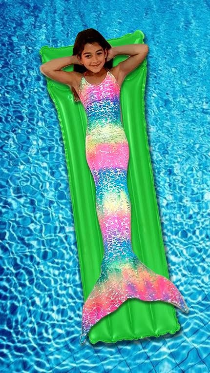 Walkable/Swimmable Mermaid Tail with Invisible Zipper Bottom/ Option to add Bikini and Monofin FAST SHIPPING!