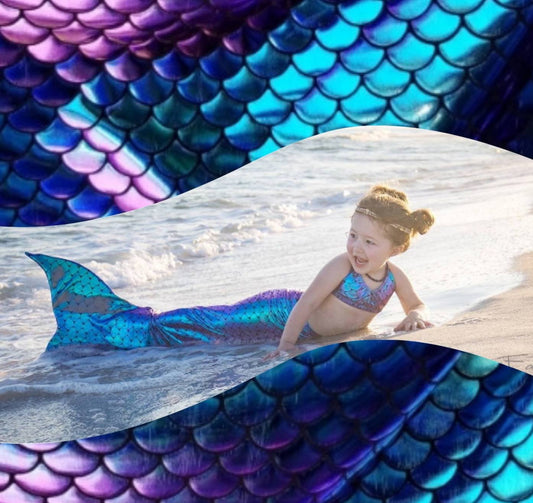 Walkable/Swimmable Mermaid Tail with Invisible Zipper Bottom / Option to add Bikini and Monofin