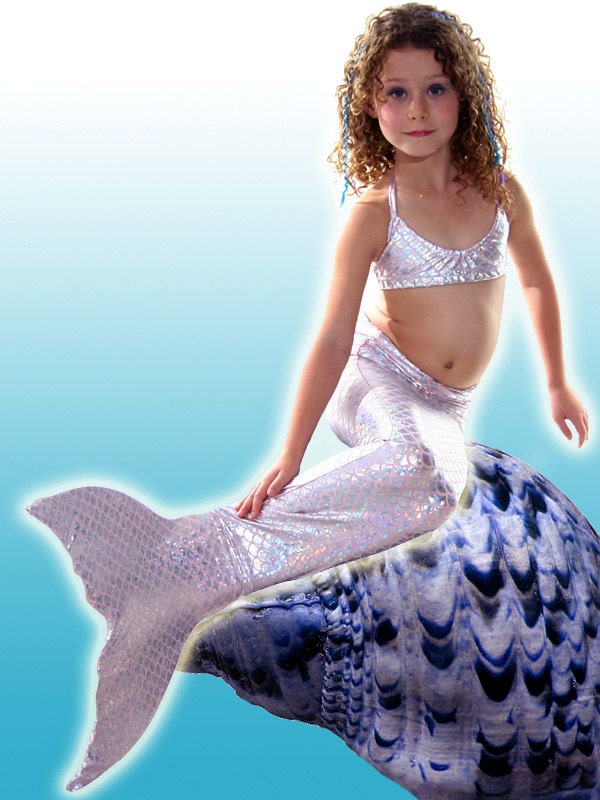 Walkable/Swimmable Mermaid Tail with Invisible Zipper Bottom/ Option to add Bikini and Monofin FAST SHIPPING!