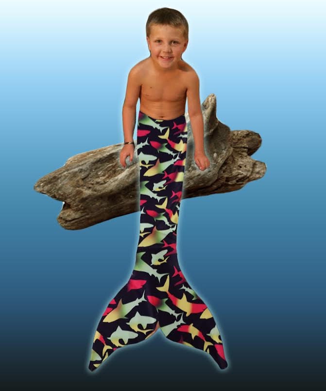 Shark Tail ! Swimmable / Walkable with Invisible Zipper Bottom ! ADD Monofin !