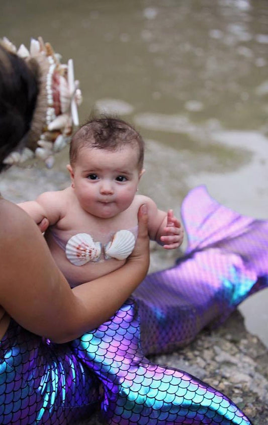 Mommy & Me Mermaid Tails !!  (1) Adult Tail w/ Monofin (1) Baby Tail