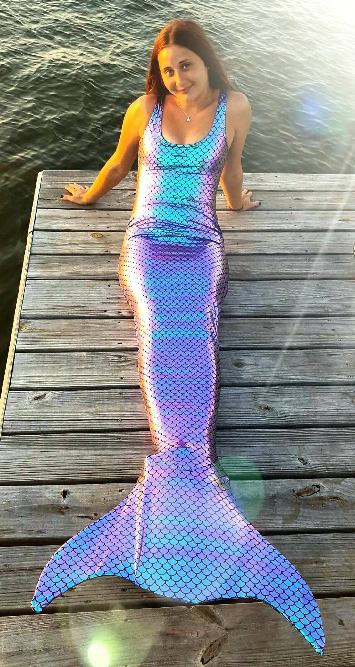 Mermaid Tail  Walkable/Swimmable with Invisible Zipper Bottom !Add Monofin/Add Bathing Suit!!*** FAST SHIPPING!!