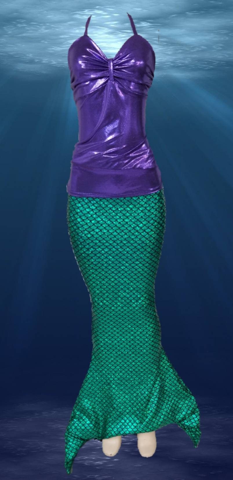 Mermaid Tail Walking Costume/Walkable with Invisible Zipper *** FAST SHIPPING!!